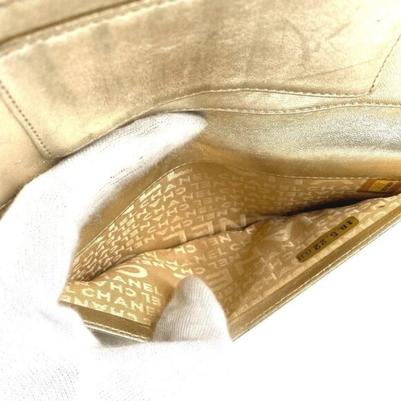 CHANEL A31900 Sparkling denim Zip Around Long Wallet Denim blue - Picture 12 of 16